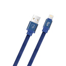 Cabo ELG Lightning em Tecido Canvas 1 Metro Azul - CNV810BE