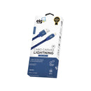 Cabo ELG Lightning em Tecido Canvas 1 Metro Azul - CNV810BE