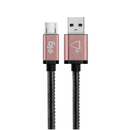 Cabo ELG USB Micro USB 1 Metro Preto e Rosa - SKN510BK