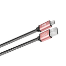 Cabo ELG USB Micro USB 1 Metro Preto e Rosa - SKN510BK