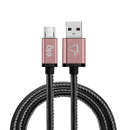 Cabo ELG USB Micro USB 1 Metro Preto e Rosa - SKN510BK