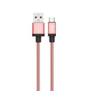 Cabo ELG USB Tipo-C Inox 1 Metro Rose INXC10RG